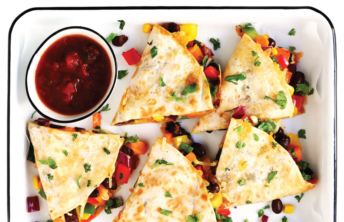 Grilled Vegetable Quesadilla Diabetes Friendly Snacks IBD Medical