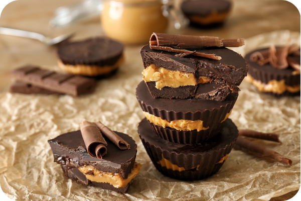 Dark Chocolate Nut Butter Cups | Low-Sugar Diabetes Treat
