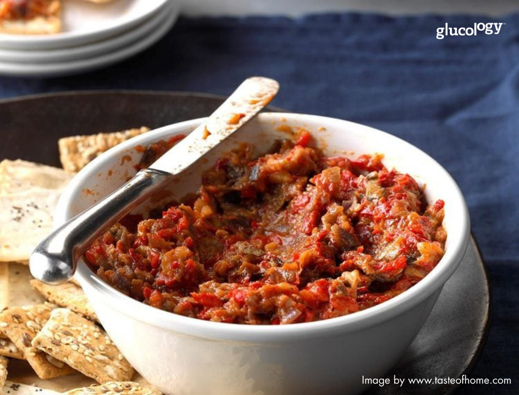 Diabetes-Friendly Christmas Entertaining: Roasted Eggplant Spread