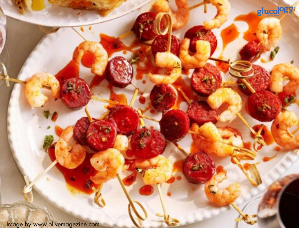 Diabetes-Friendly Christmas Entertaining: Prawn and Chorizo Skewers