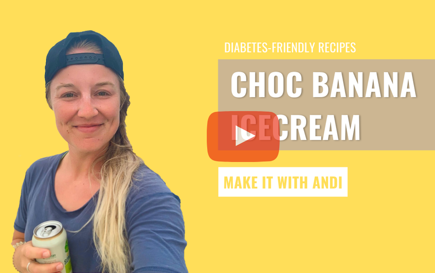 Chocolate Banana Ice-cream | Diabetes-friendly recipe