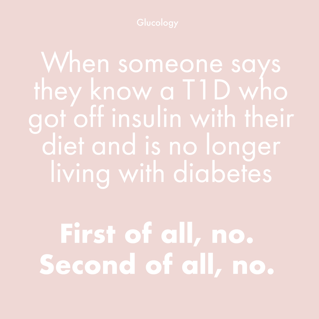 You can get off insulin with your diet?