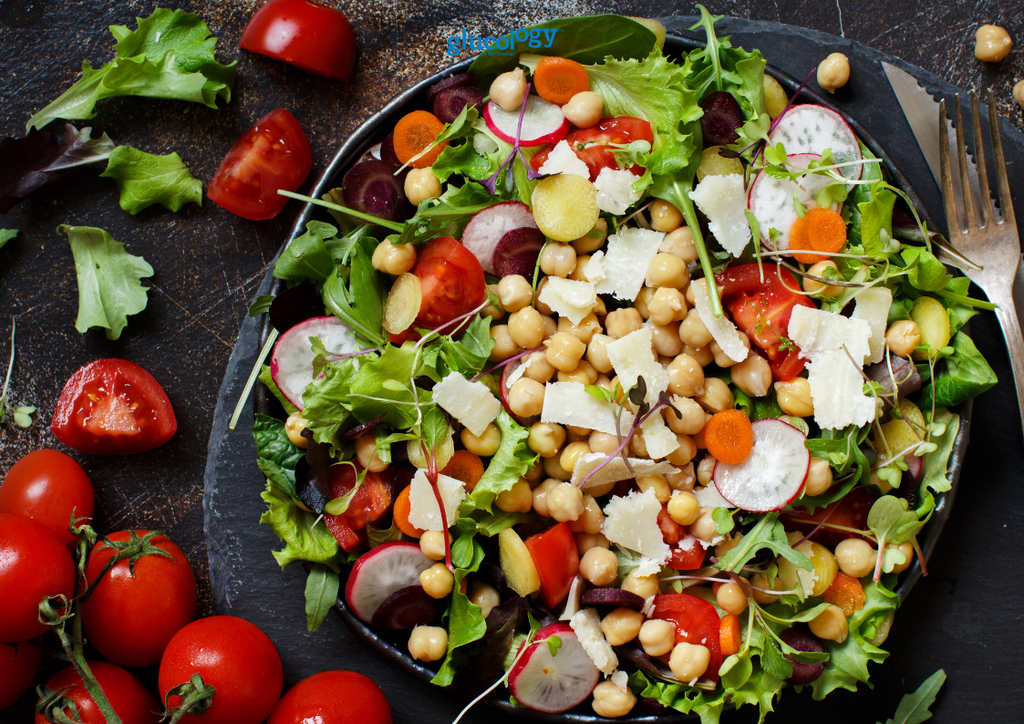 MEDITERRANEAN CHICKPEA SALAD | Diabetes Friendly Recipes Low Carb Salad