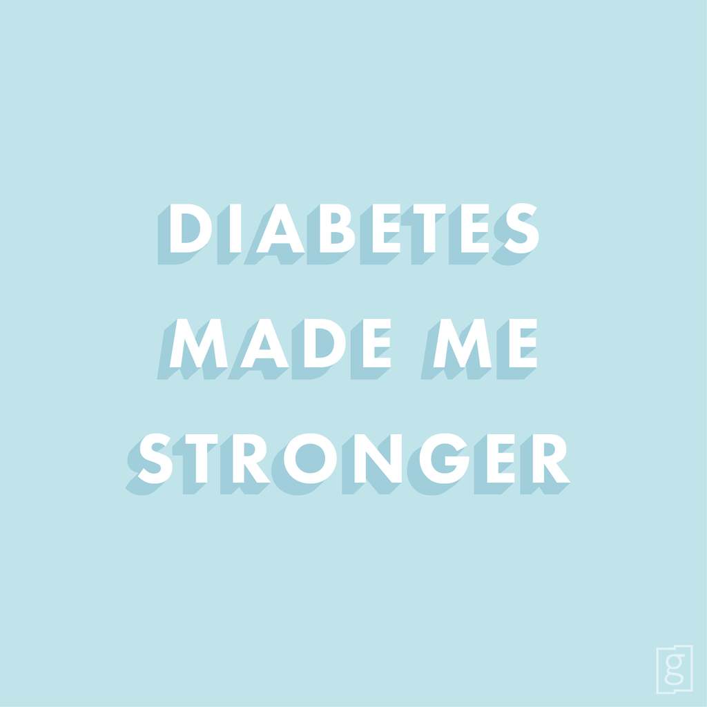 Person managing diabetes with glucose meter, demonstrating strength and resilience
