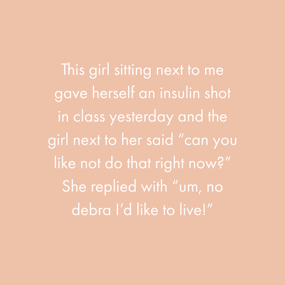Shared Diabetes Experiences - Has this ever happened to you?