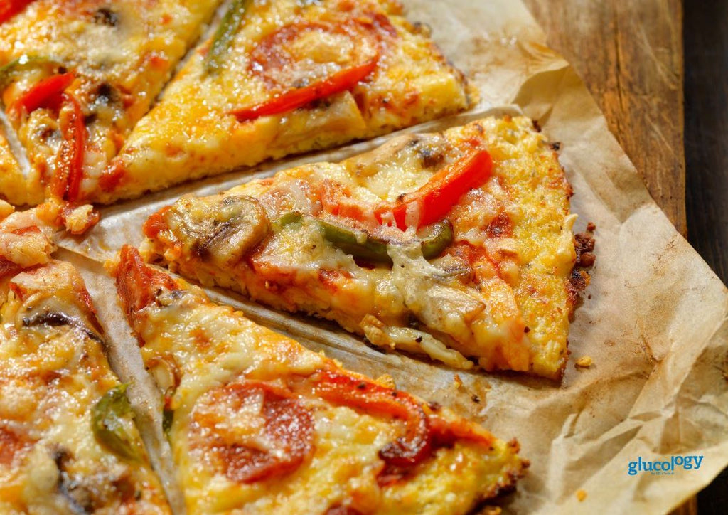 Cauliflower Pizza Crust Margherita | Glucology | Low Carb Diet | Diabetes Friendly 
