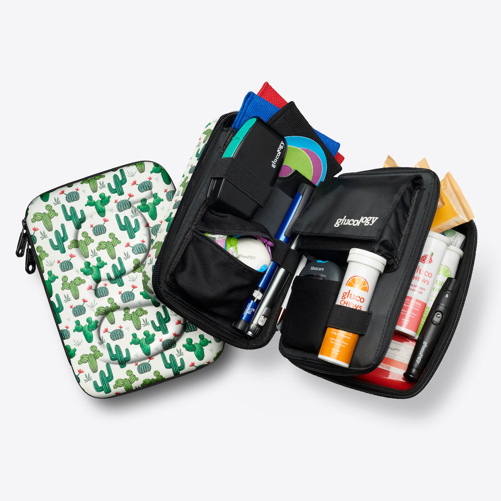 Diabetes Travel Case | Plus | Flowers