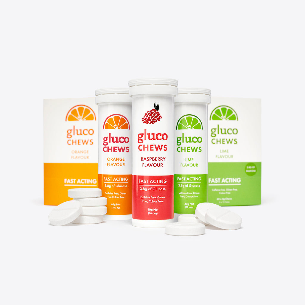 Fast Acting Glucochews | Single Tube | 10 chews  IBD Medical Trading Pty Ltd https://ibdmedical.com.au › products › glucology-fast-... fast acting glucotabs from ibdmedical.com.au Glucochews contain 3.8 grams of fast-acting glucose in each serving to help give your body that much-needed boost. Each chew has a carbohydrate formula 