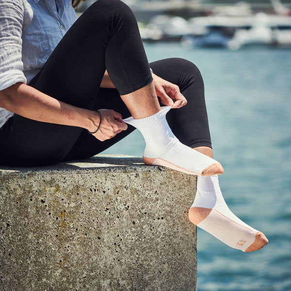 Glucology Copper Socks worn
