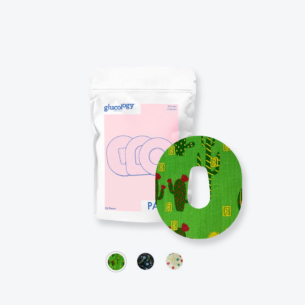 Special Edition Patterned CGM Patches | 25 Pack | Cactus