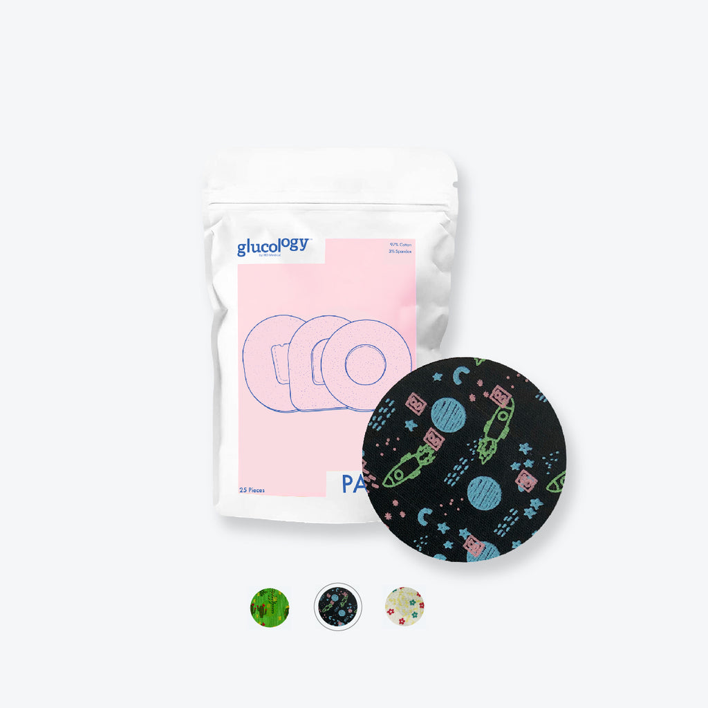 Special Edition Patterned CGM Patches | 25 Pack | Planets