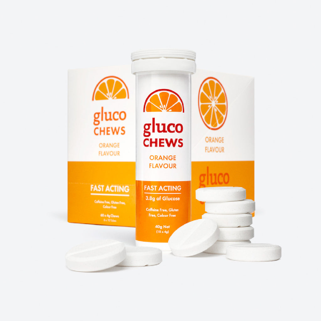 Glucochews contain 3.8 grams of fast-acting glucose in each serving to help give your body that much-needed boost. Each chew has a carbohydrate formula