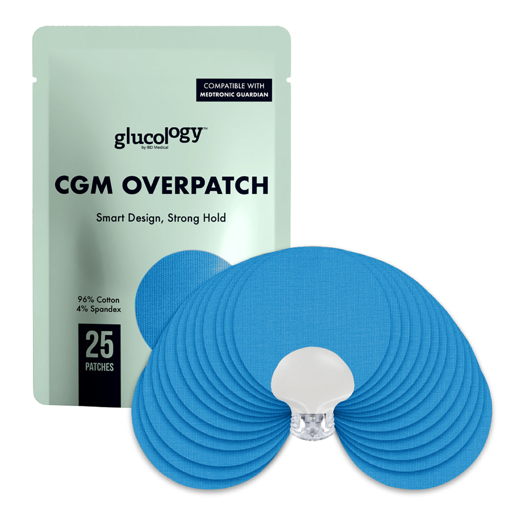 Glucology CGM overpatch Medtronic blue packaging 