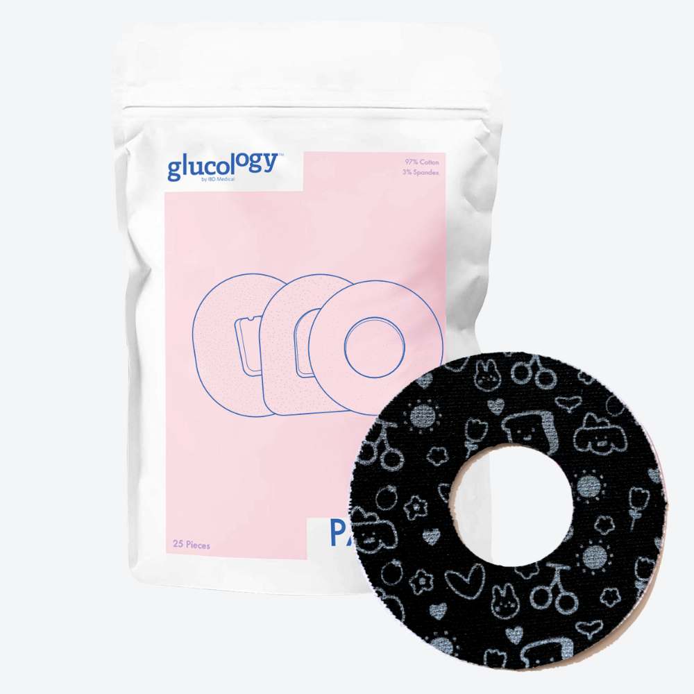Special Edition Patterned CGM Patches | 25 Pack | Midnight Wave