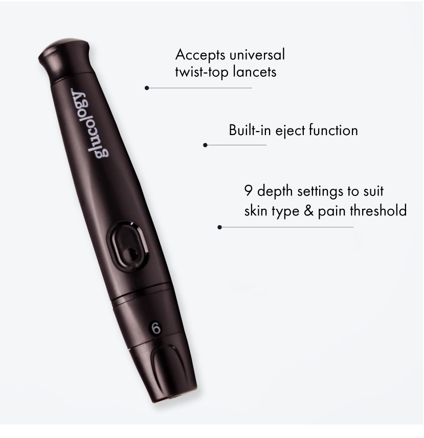 Glucology Ntro Lancng Bundle - 9 Depth Lancng Devce + 100 Or 400 - Foto 3